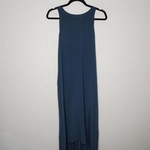 ACROBAT Nori Navy Blue Sleeveless High-Low Long Dress Sz Small S